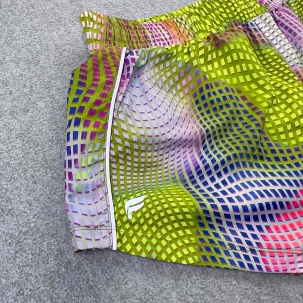 NEW Fabletics Shorts Eco Full Speed Run Short Womens L Drawstring Multicolor Run